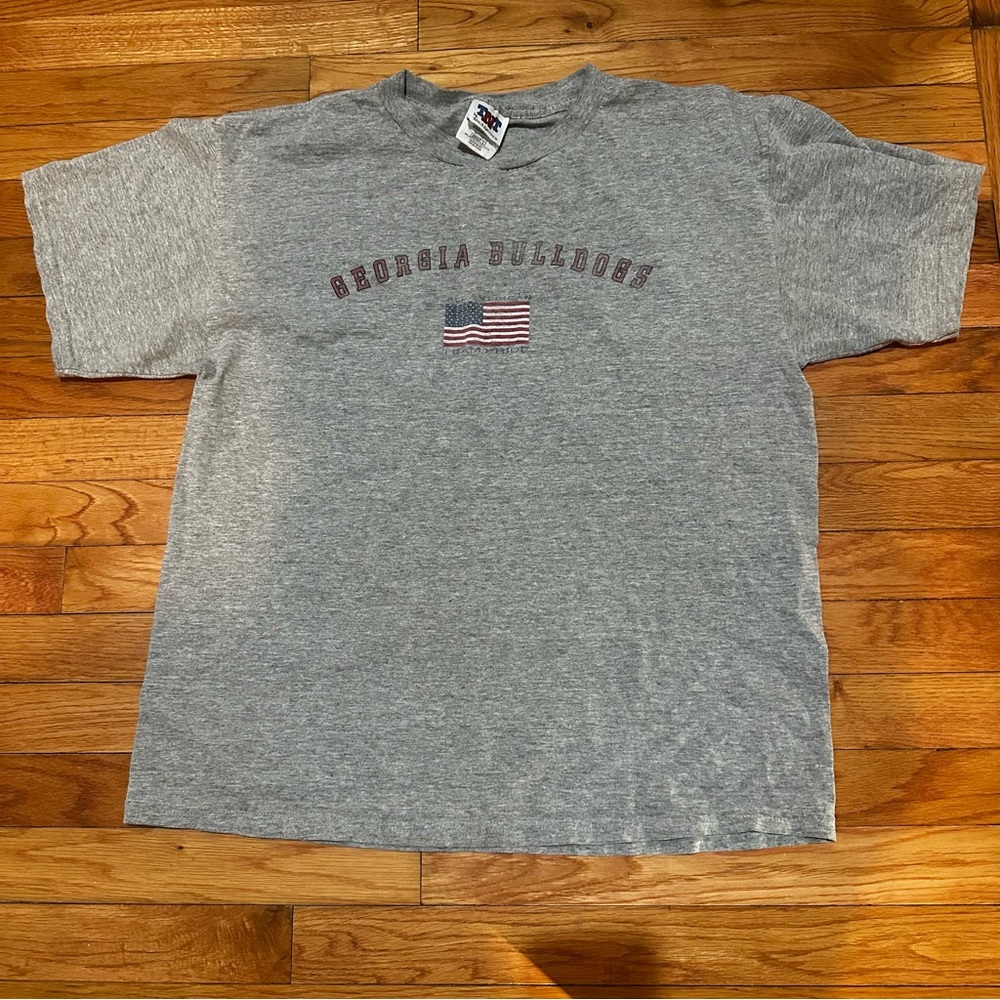 Vintage TNT‎ Georgia Bulldogs American Gray T-shirt Large